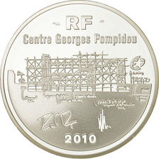 Monnaie, France, Monnaie de Paris, 10 Euro, Centre Pompidou, 2010, FDC, Argent