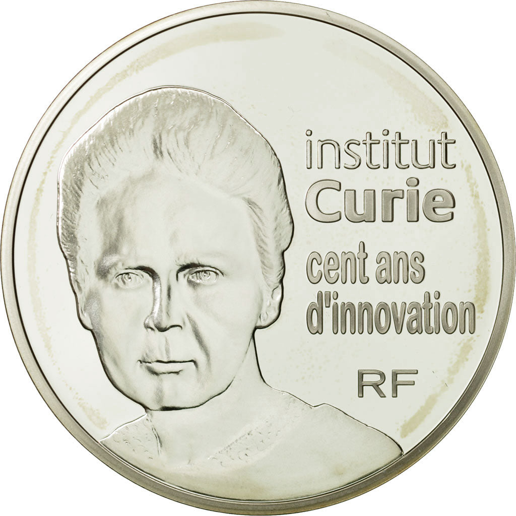 Moneda, Francia, Monnaie de Paris, 10 Euro, Institut Curie, 2009, FDC, Plata