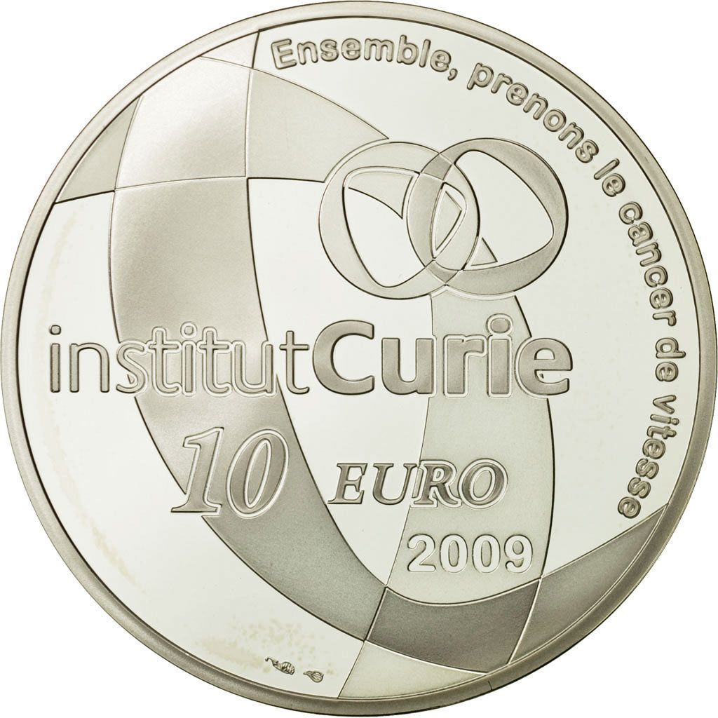 Moneda, Francia, Monnaie de Paris, 10 Euro, Institut Curie, 2009, FDC, Plata