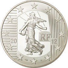 France, Monnaie de Paris, 10 Euro, Semeuse, 2012, MS(65-70), Silver, KM:1889
