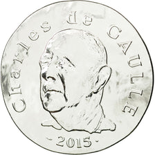 France, Monnaie de Paris, 10 Euro, Charles De Gaulle, 2015, MS(65-70), Silver