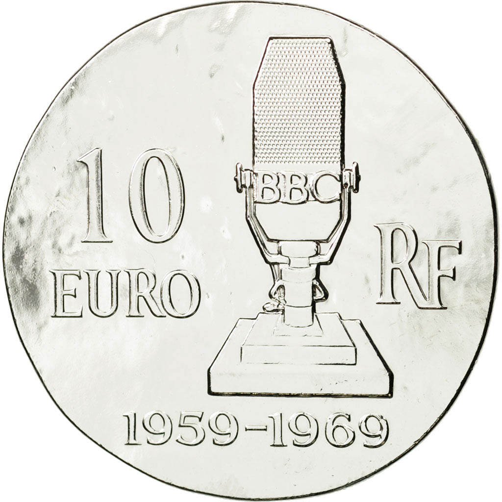 France, Monnaie de Paris, 10 Euro, Charles De Gaulle, 2015, MS(65-70), Silver