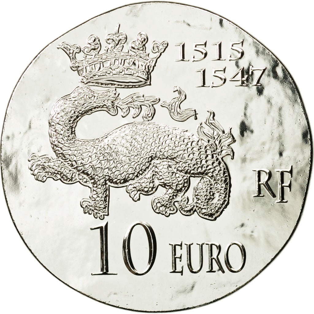 France, Monnaie de Paris, 10 Euro, François 1er, 2013, MS(65-70), Silver