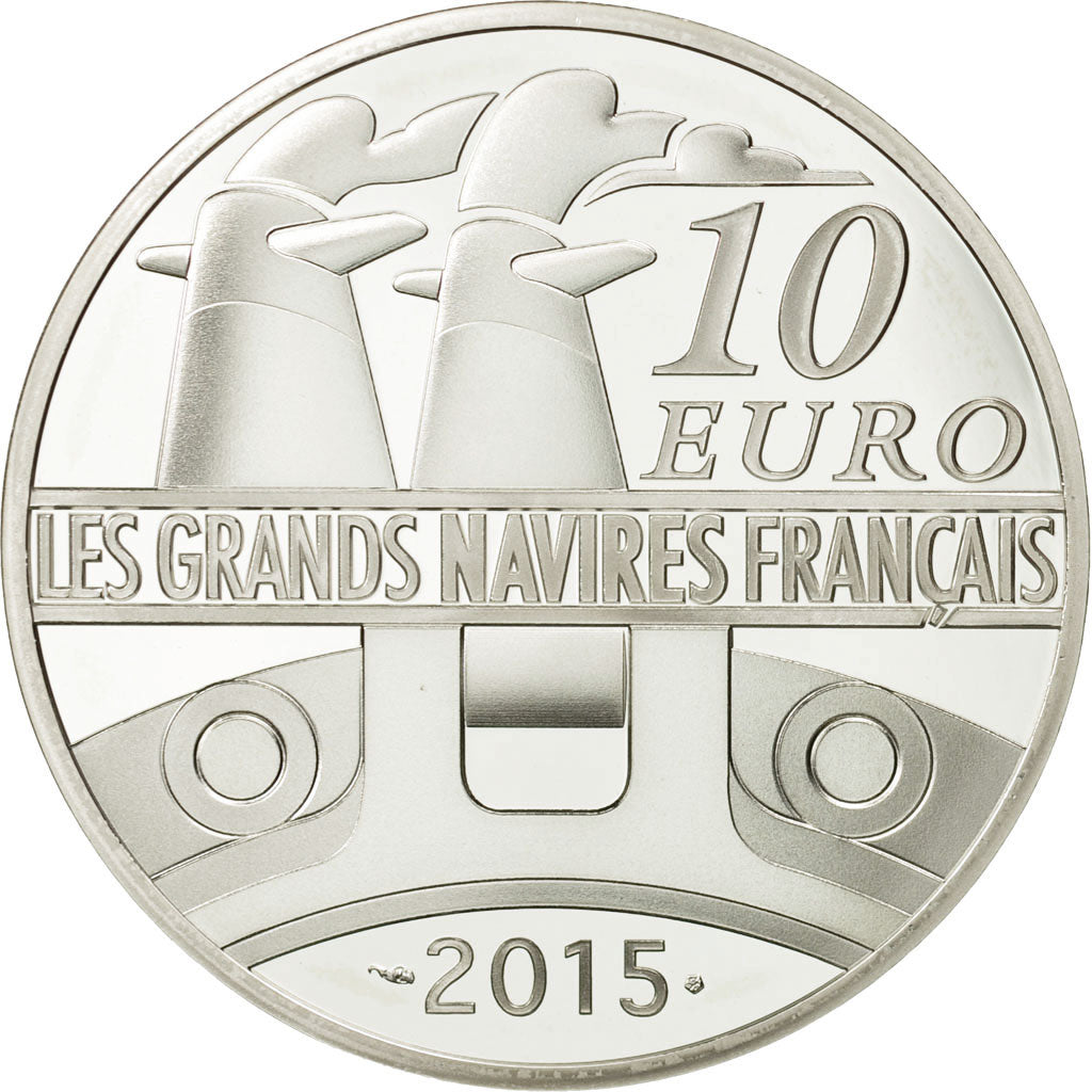 France, Monnaie de Paris, 10 Euro, Gironde, 2015, MS(65-70), Silver