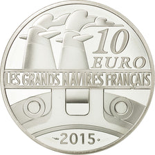 France, Monnaie de Paris, 10 Euro, Gironde, 2015, MS(65-70), Silver