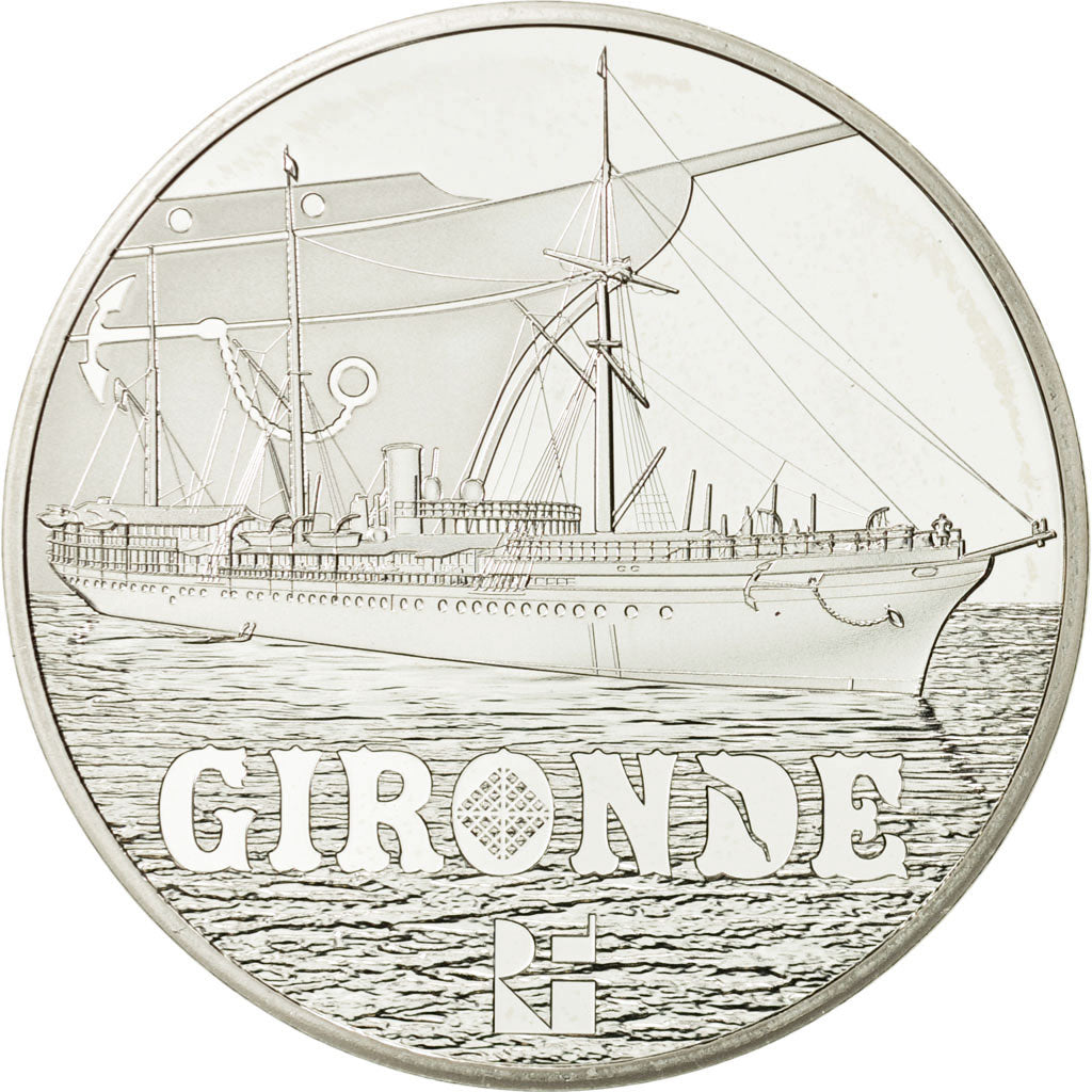 France, Monnaie de Paris, 10 Euro, Gironde, 2015, MS(65-70), Silver