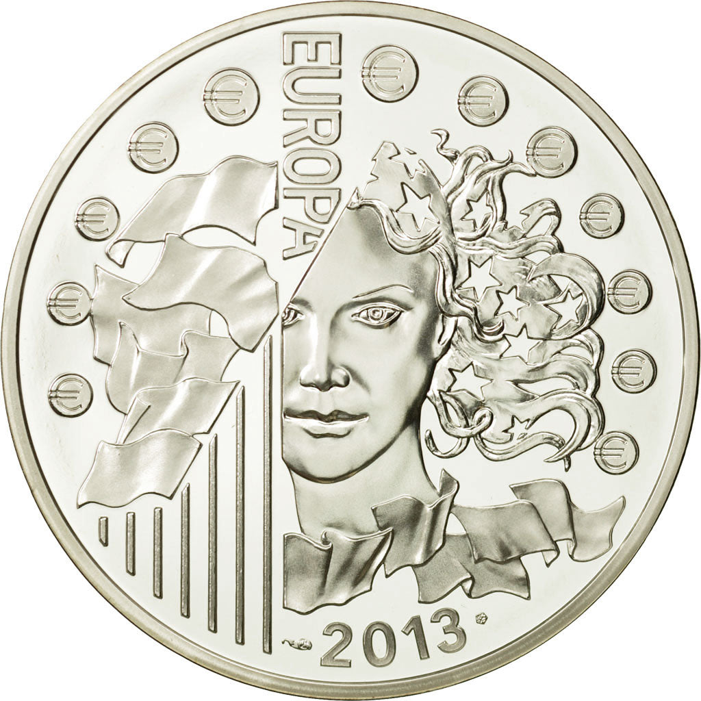 Coin, France, Monnaie de Paris, 10 Euro, Traité de l'Elysée, 2013, MS(65-70)