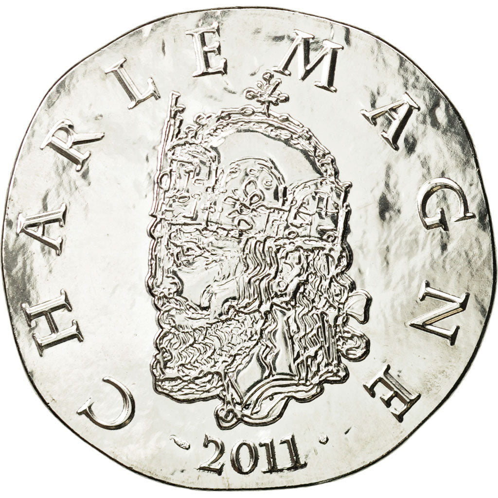 France, Monnaie de Paris, 10 Euro, Charlemagne, 2011, MS(65-70), Silver, KM:1802