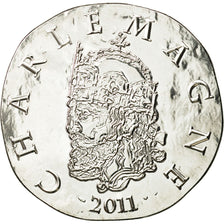 France, Monnaie de Paris, 10 Euro, Charlemagne, 2011, MS(65-70), Silver, KM:1802