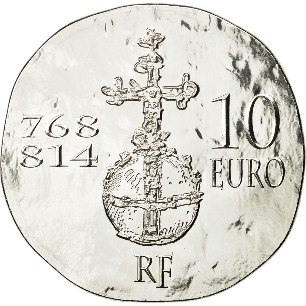 France, Monnaie de Paris, 10 Euro, Charlemagne, 2011, MS(65-70), Silver, KM:1802
