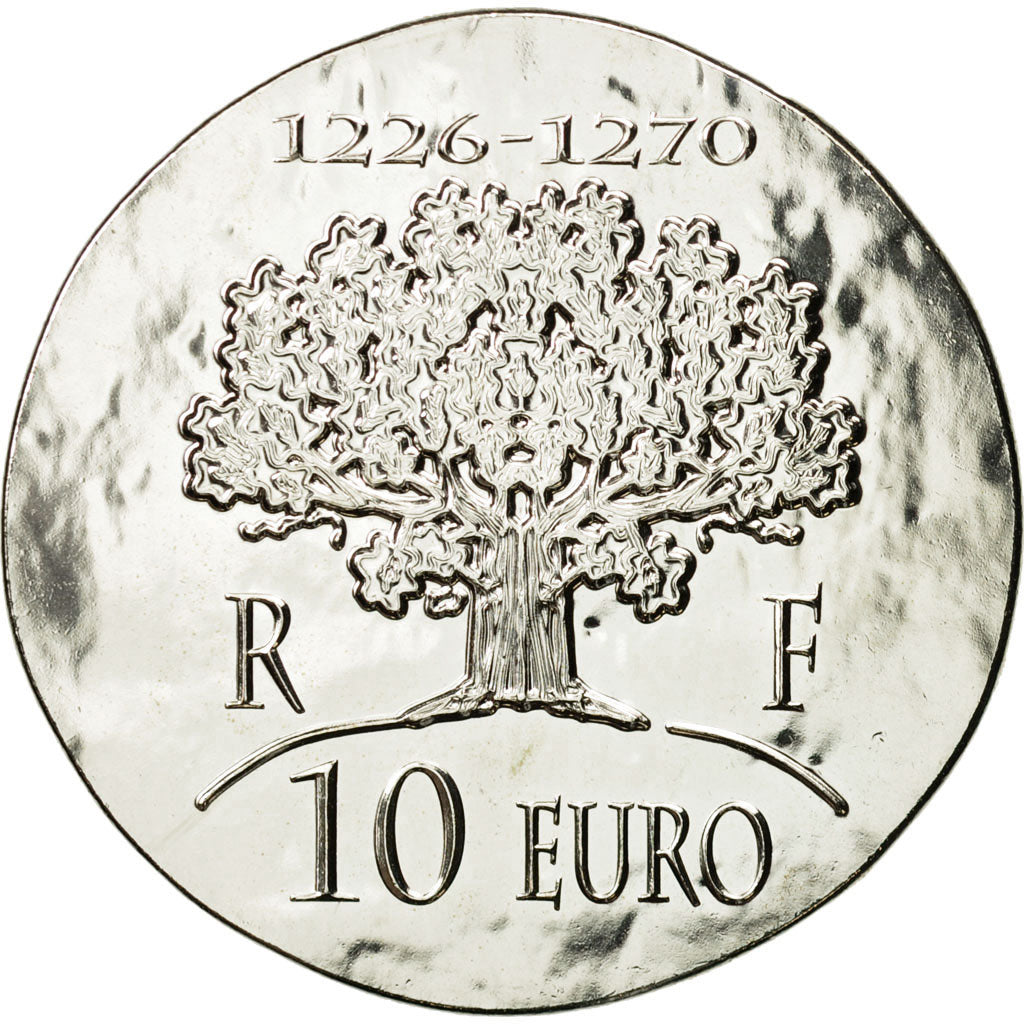 Coin, France, Monnaie de Paris, 10 Euro, Saint Louis, 2012, MS(65-70), Silver
