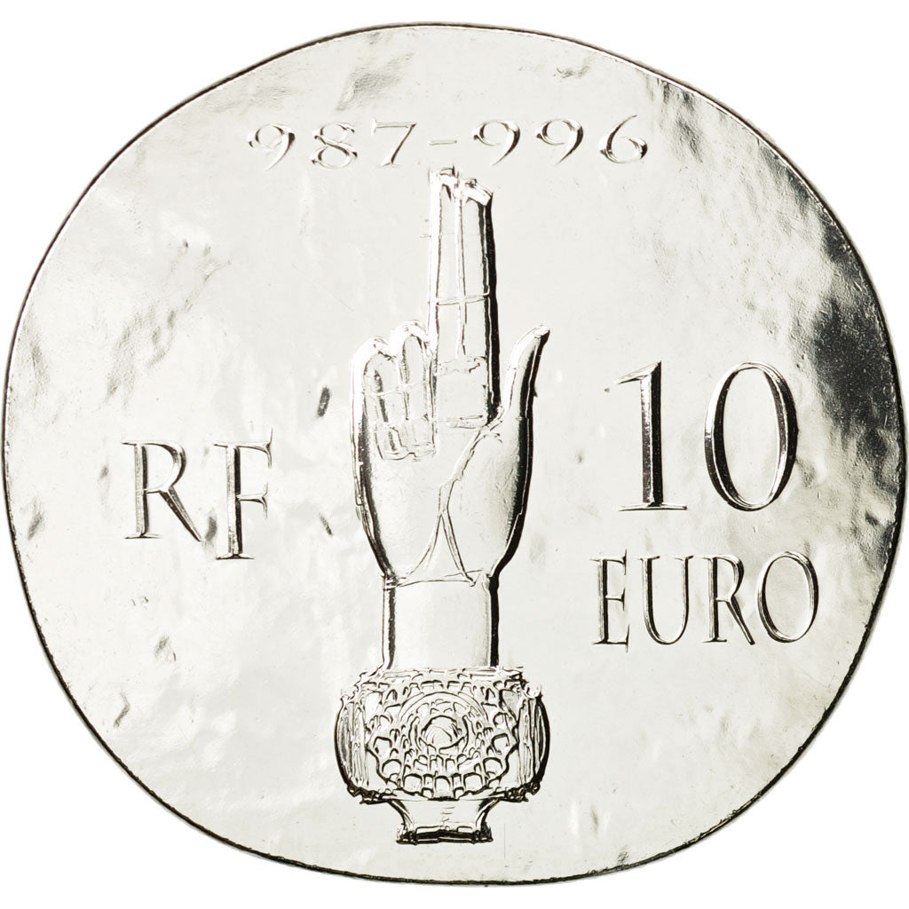France, Monnaie de Paris, 10 Euro, Hugues Capet, 2012, MS(65-70), Silver