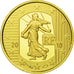 France, Monnaie de Paris, 5 Euro, Semeuse, 2010, MS(65-70), Gold, KM:1674