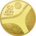 Coin, France, Monnaie de Paris, 50 Euro, Versailles, 2011, MS(65-70), Gold