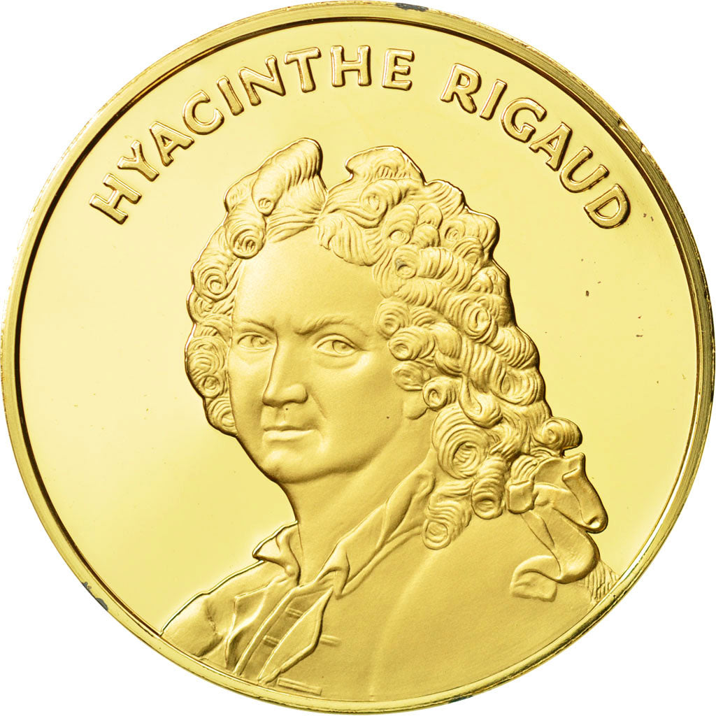 France, Medal, Hyacinthe Rigaud, Undated, MS(63), Vermeil