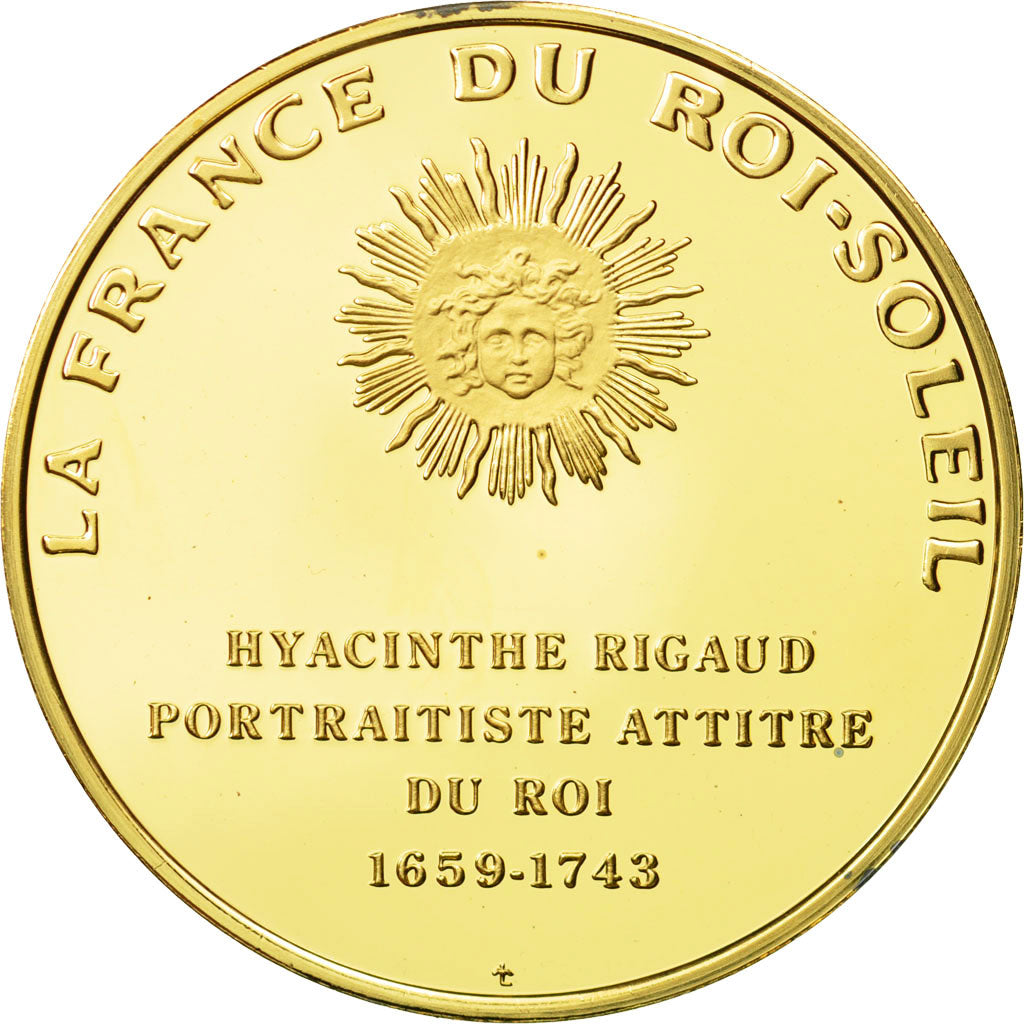 France, Medal, Hyacinthe Rigaud, Undated, MS(63), Vermeil