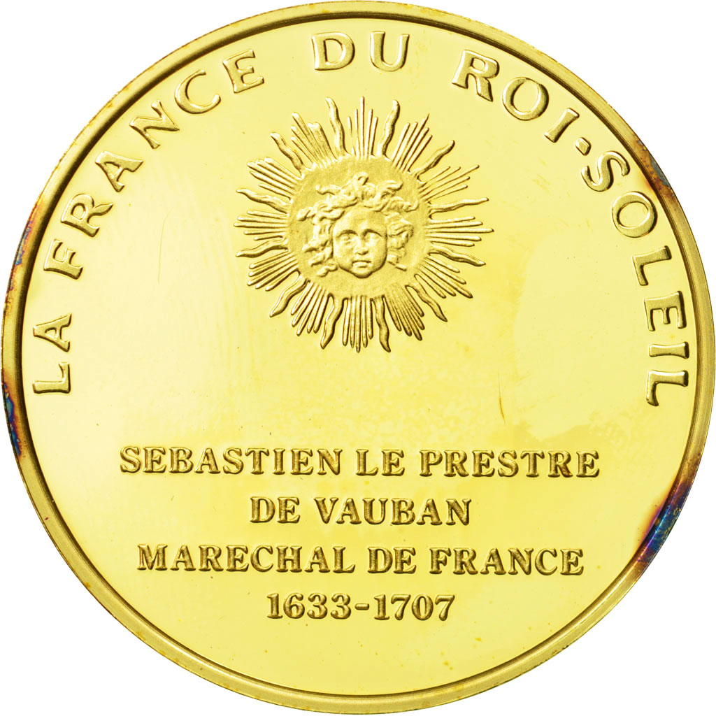 France, Medal, Vauban, Undated, MS(63), Vermeil
