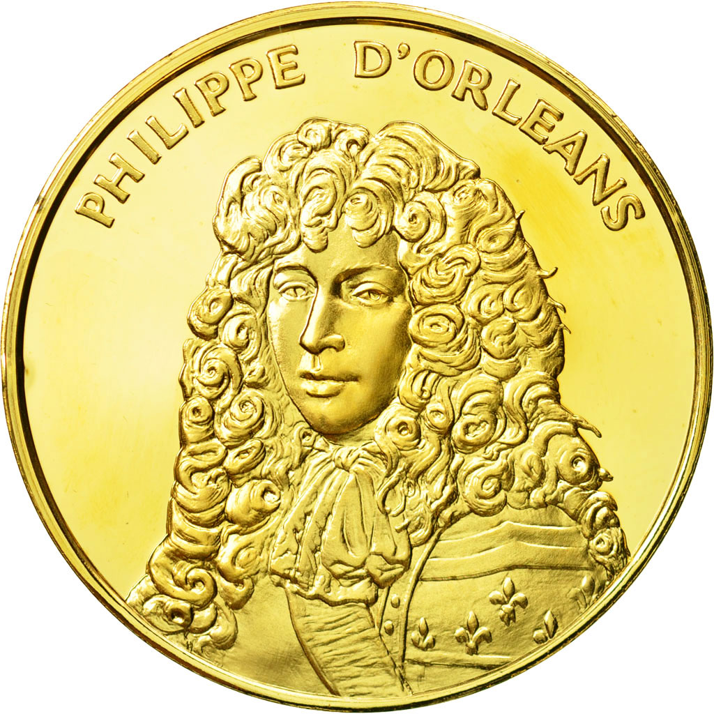 France, Medal, Philippe d'Orléans, Undated, MS(63), Vermeil