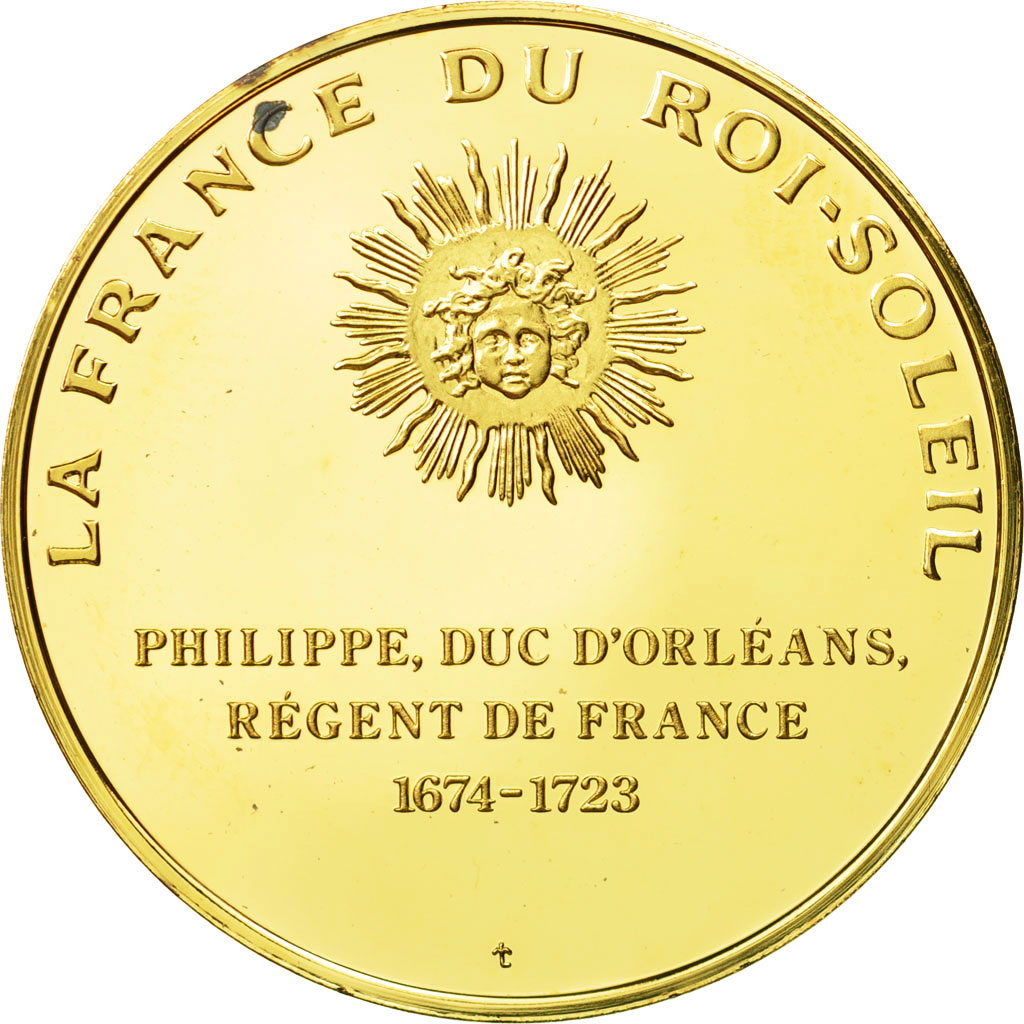France, Medal, Philippe d'Orléans, Undated, MS(63), Vermeil