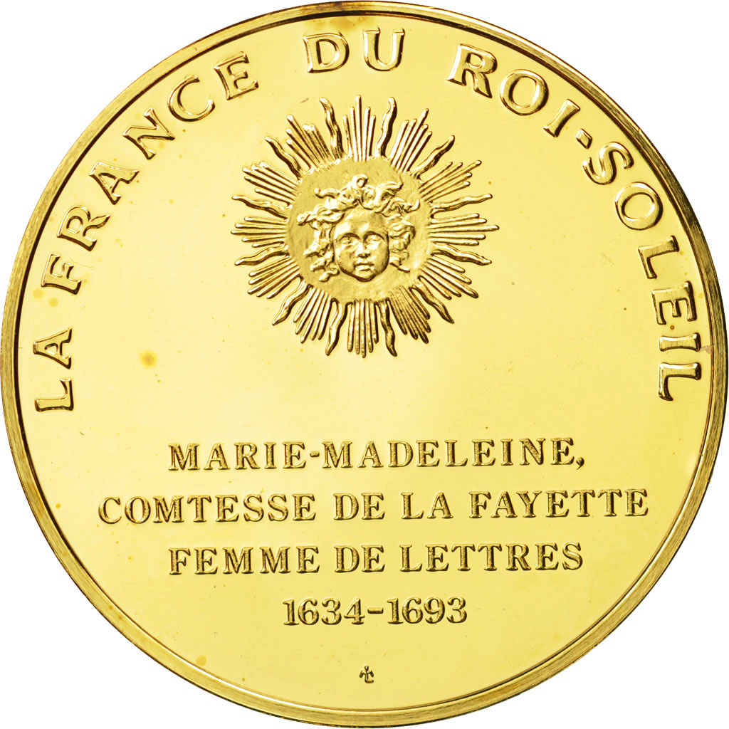 France, Medal, Madame de la Fayette, Undated, MS(63), Vermeil