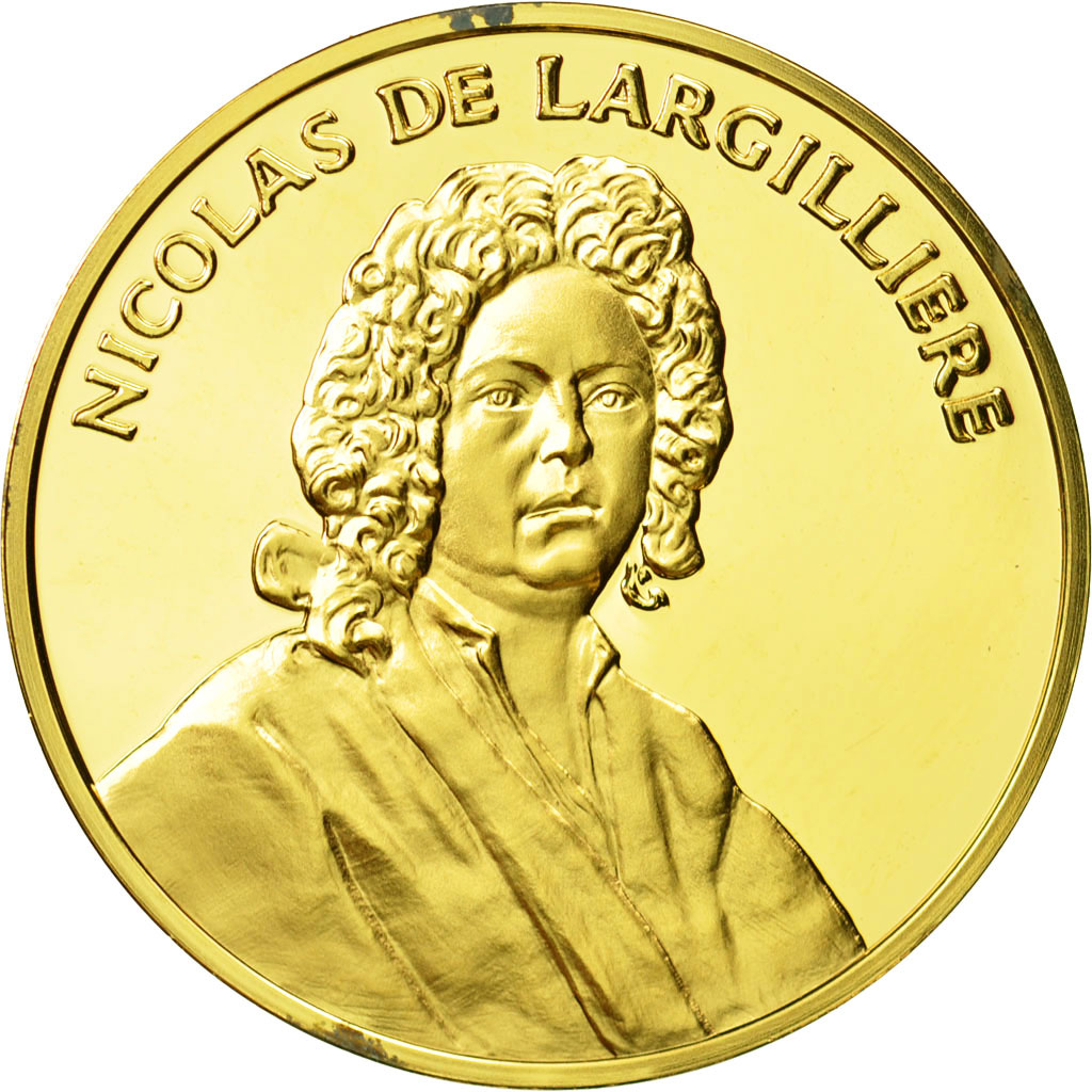 France, Medal, Nicolas de Largilliere, Undated, MS(63), Vermeil