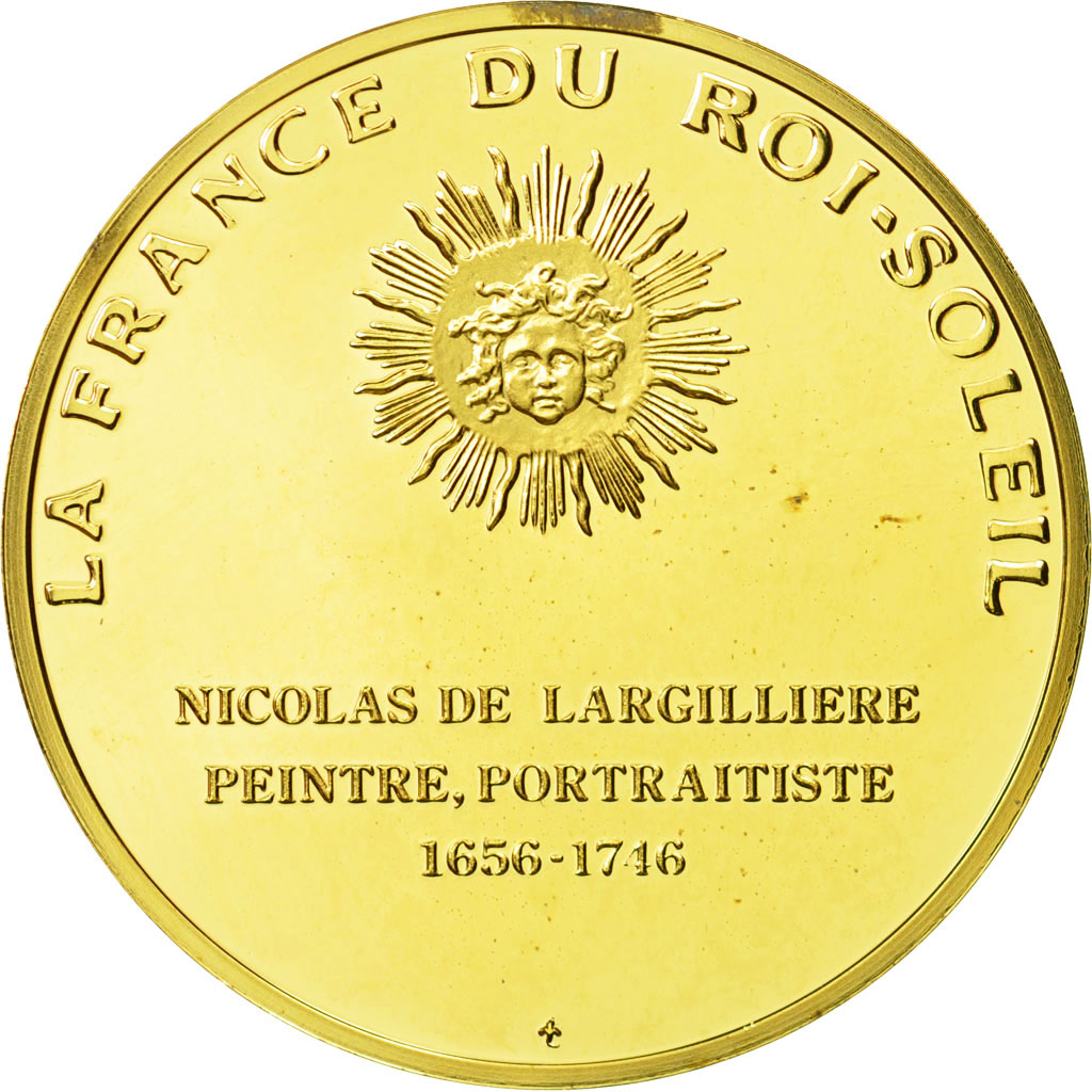 France, Medal, Nicolas de Largilliere, Undated, MS(63), Vermeil