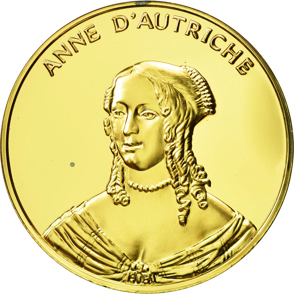 France, Medal, Anne d'Autriche, Undated, SPL, Vermeil