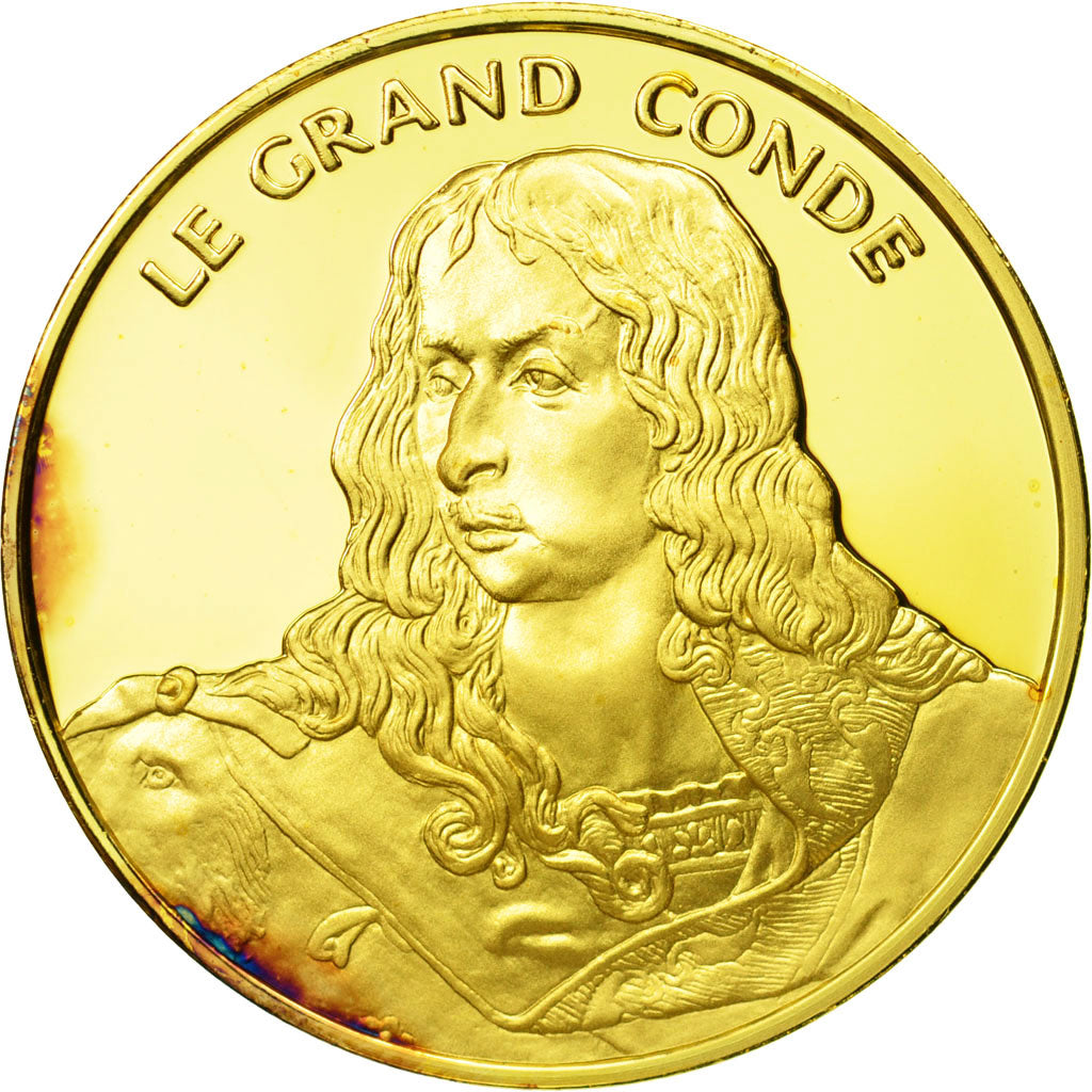 Francja, Medal, Le Grand Conde, Undated, MS(63), Vermeil