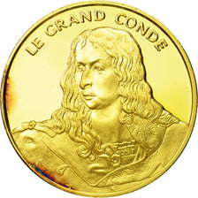 Francja, Medal, Le Grand Conde, Undated, MS(63), Vermeil