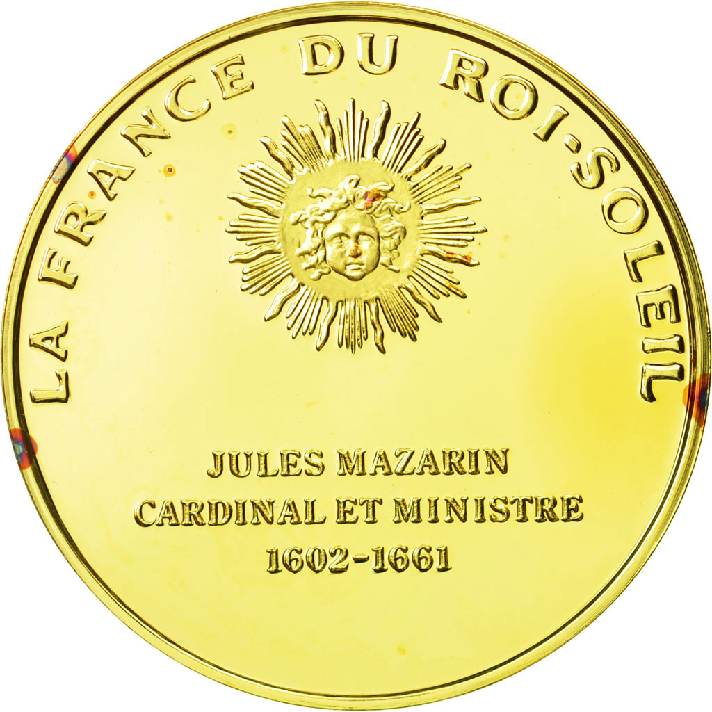France, Medal, JUles Mazarin, Undated, MS(63), Vermeil