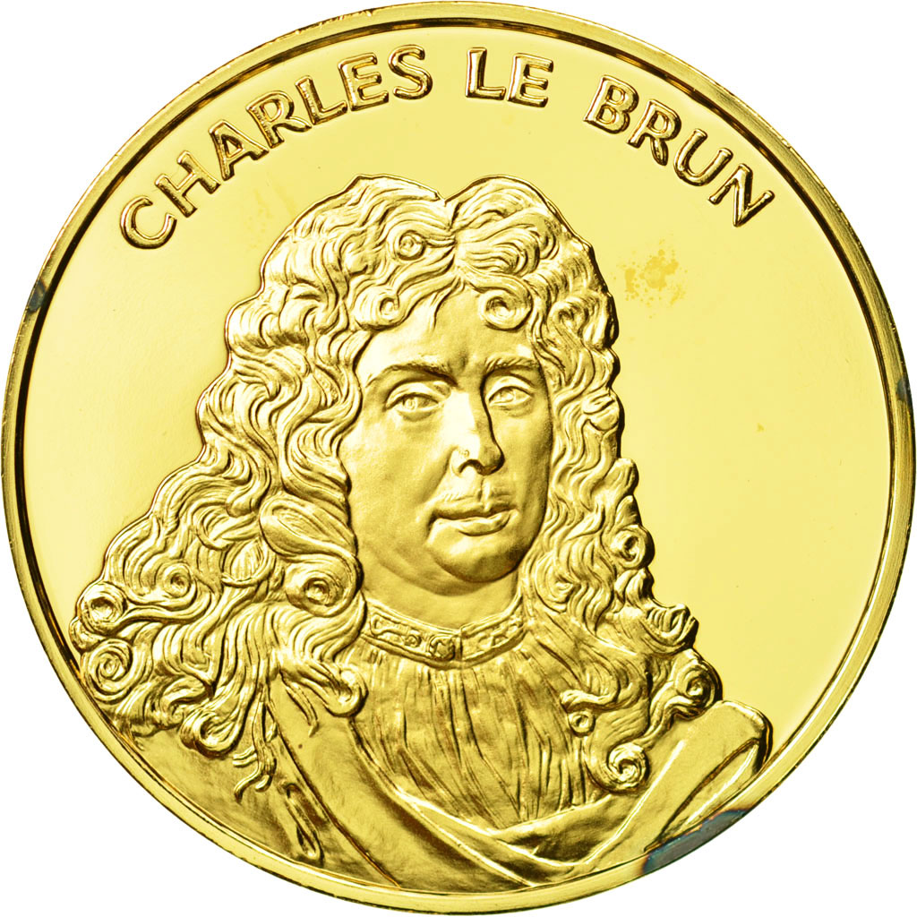 France, Medal, Charles Le Brun, Undated, MS(63), Vermeil