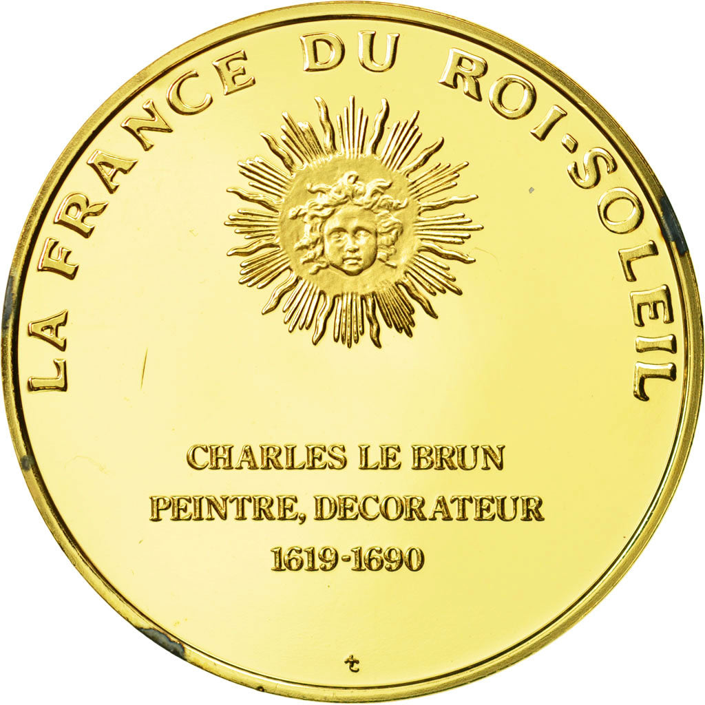 France, Medal, Charles Le Brun, Undated, MS(63), Vermeil