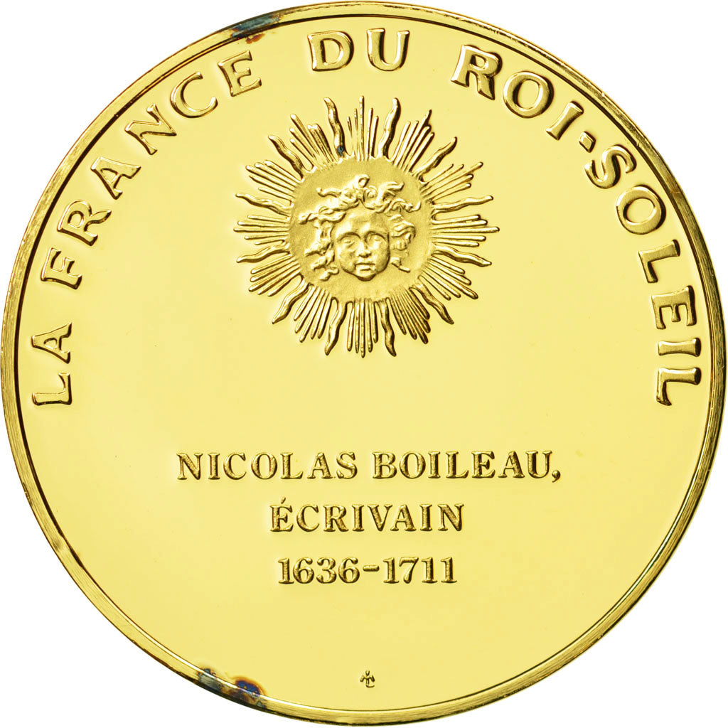 France, Medal, Nicolas Boileau, Undated, MS(63), Vermeil