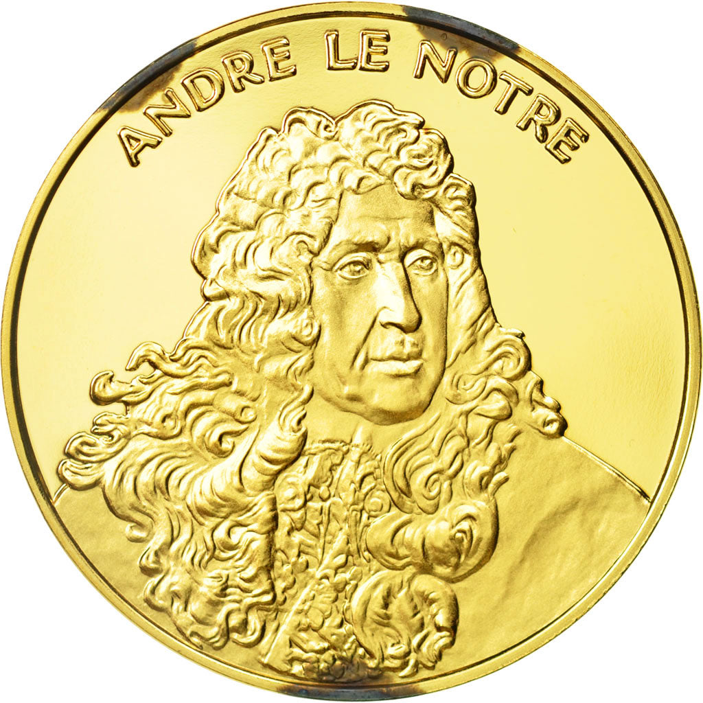 France, Medal, Andre Le Notre, Undated, MS(63), Vermeil