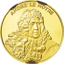 France, Medal, Andre Le Notre, Undated, MS(63), Vermeil