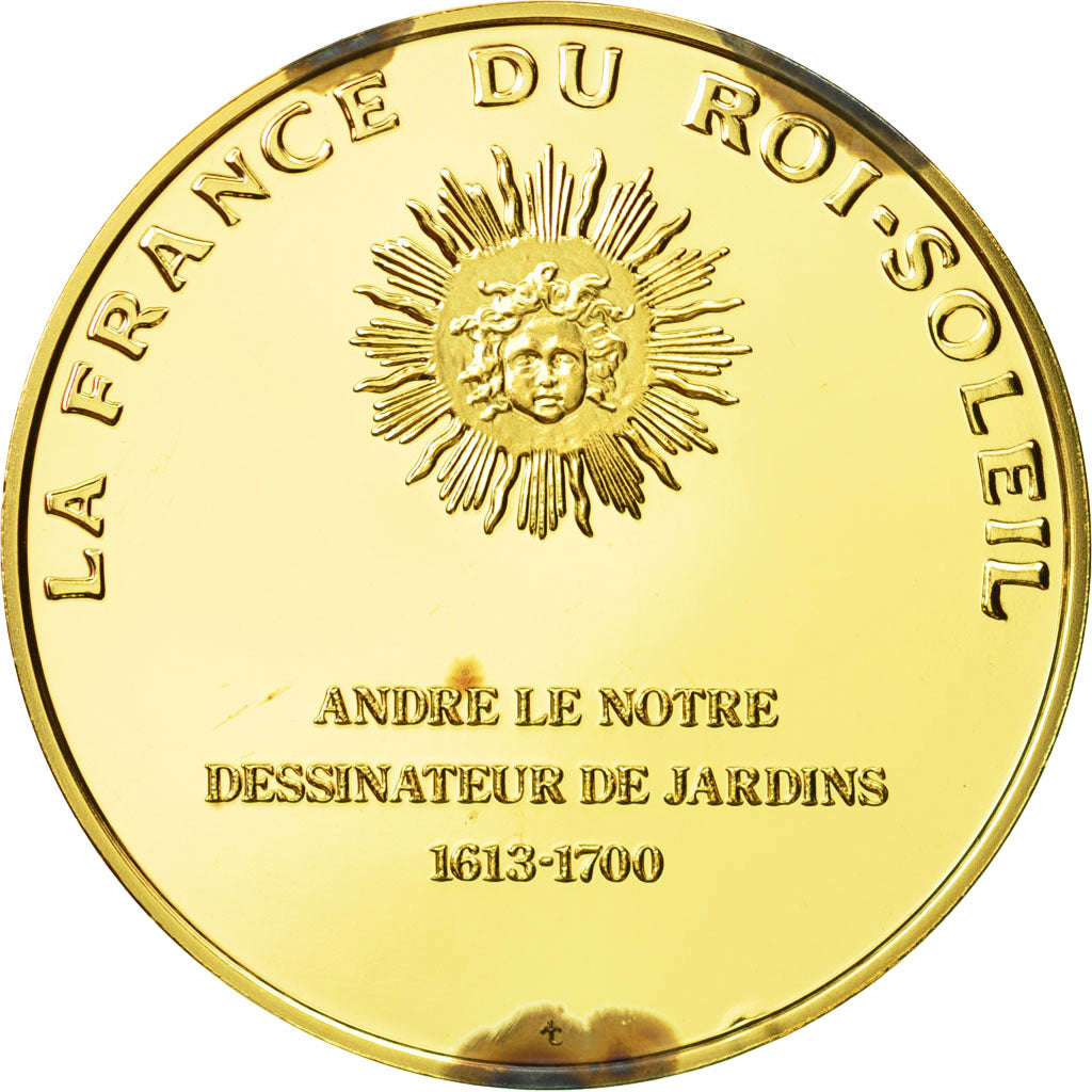 France, Medal, Andre Le Notre, Undated, MS(63), Vermeil