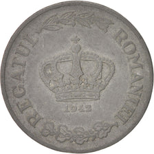 ROMANIA, 5 Lei, 1942, KM #61, AU(50-53), Zinc, 23