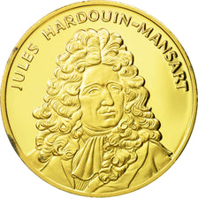 France, Medal, Jules Hardouin-Mansart, Undated, SPL, Vermeil