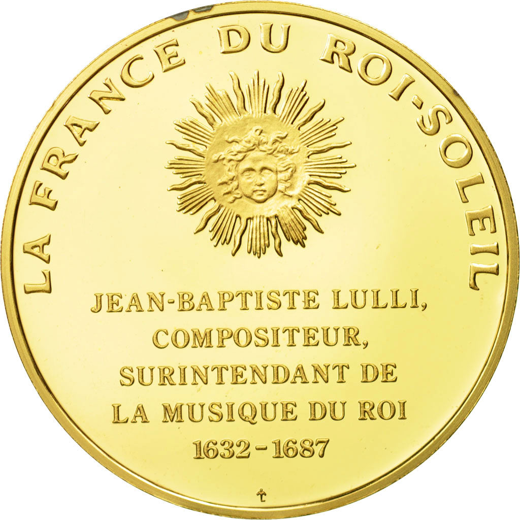 France, Medal, Jean-Baptiste Lulli, Undated, MS(63), Vermeil