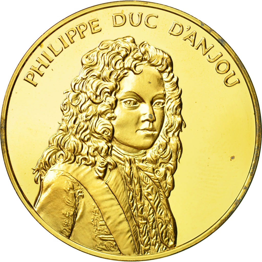 France, Medal, Philippe Duc d'Anjou, Undated, MS(63), Vermeil
