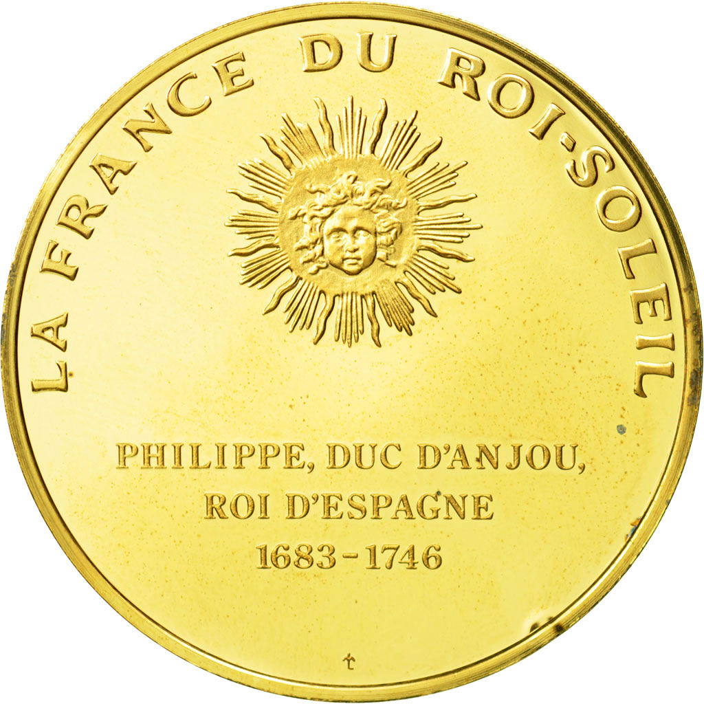 France, Medal, Philippe Duc d'Anjou, Undated, MS(63), Vermeil