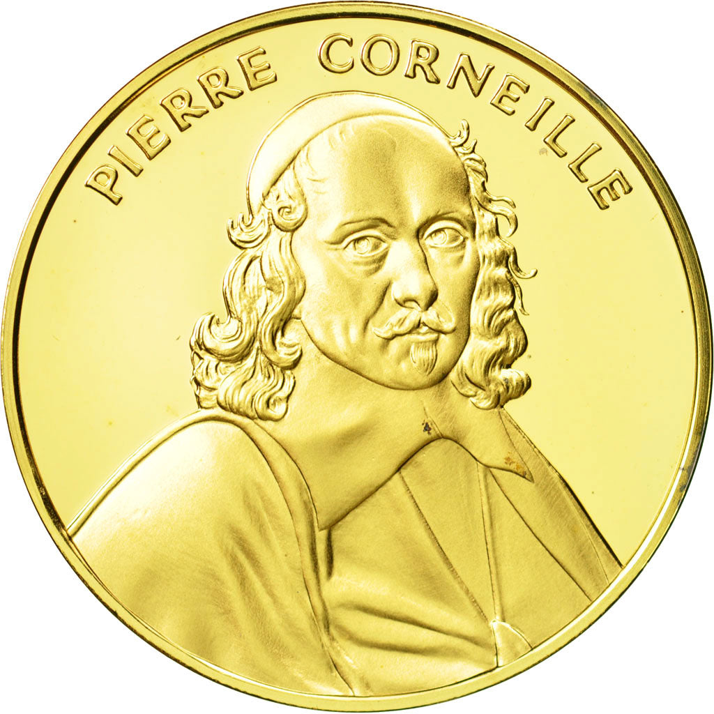 France, Medal, Pierre Corneille, Undated, MS(63), Vermeil