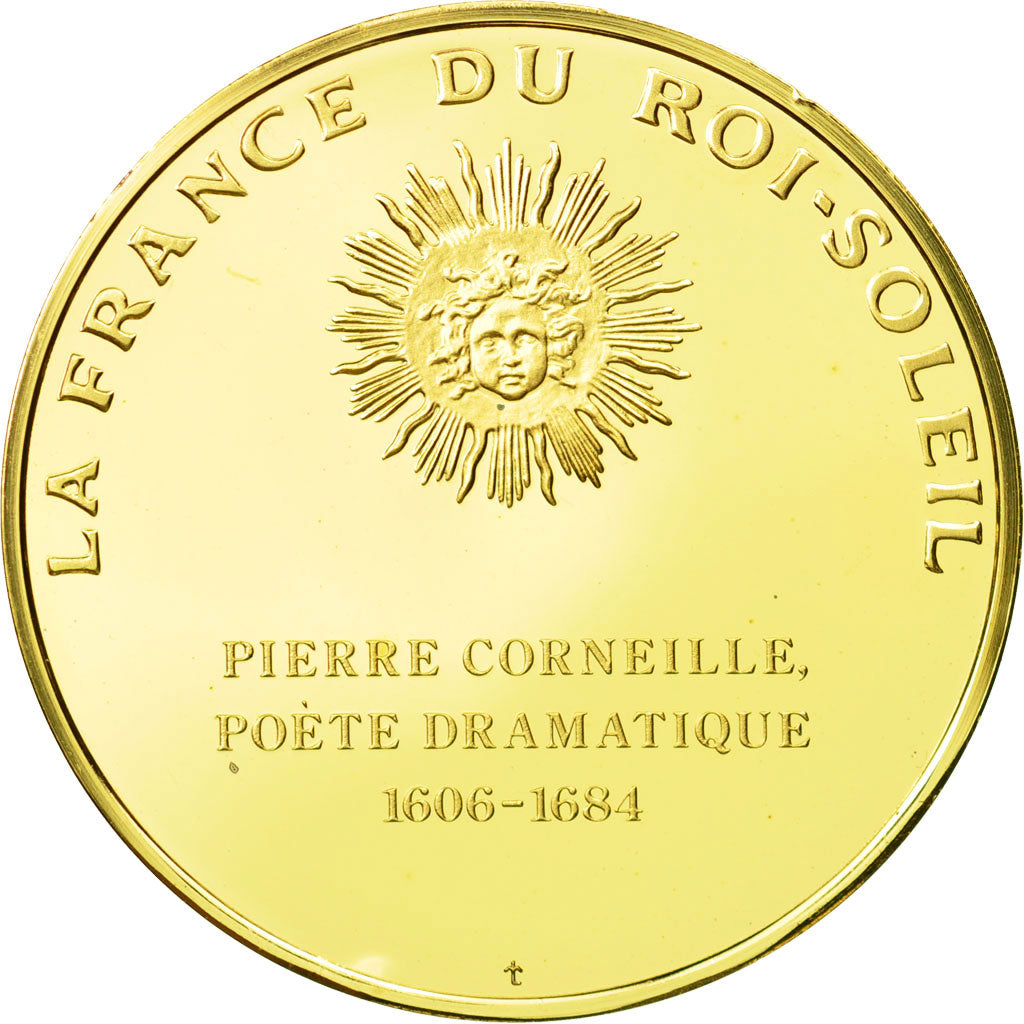 France, Medal, Pierre Corneille, Undated, MS(63), Vermeil