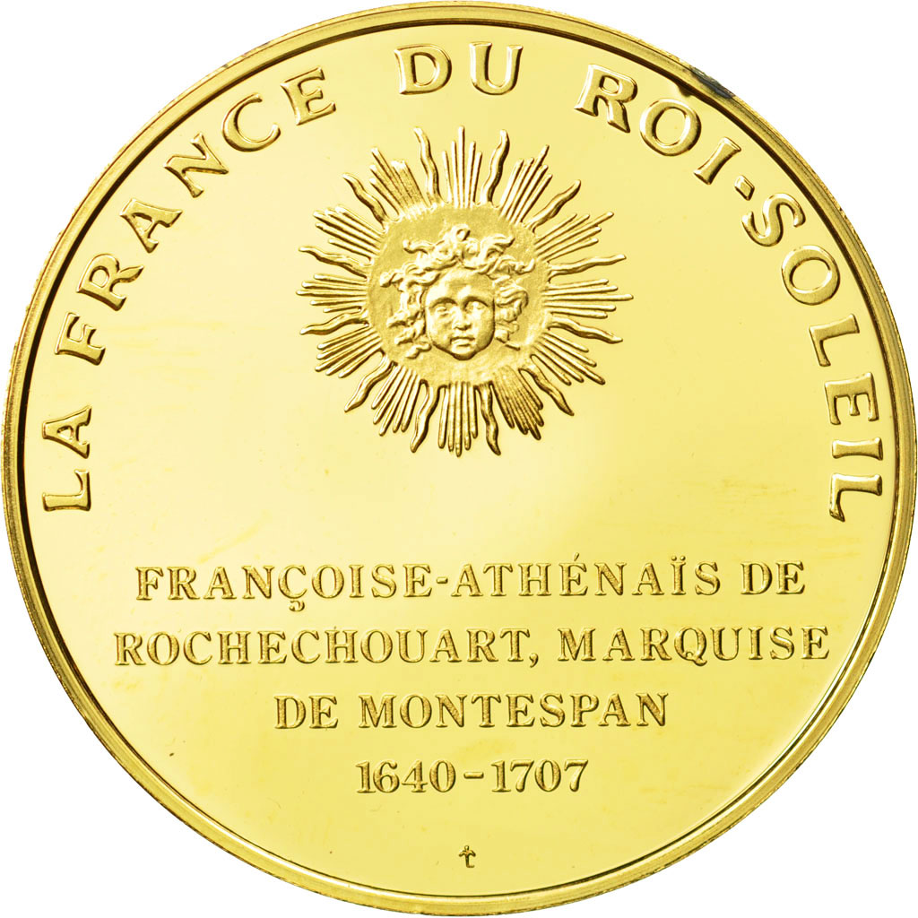 France, Medal, Madame de Montespan, Undated, MS(63), Vermeil