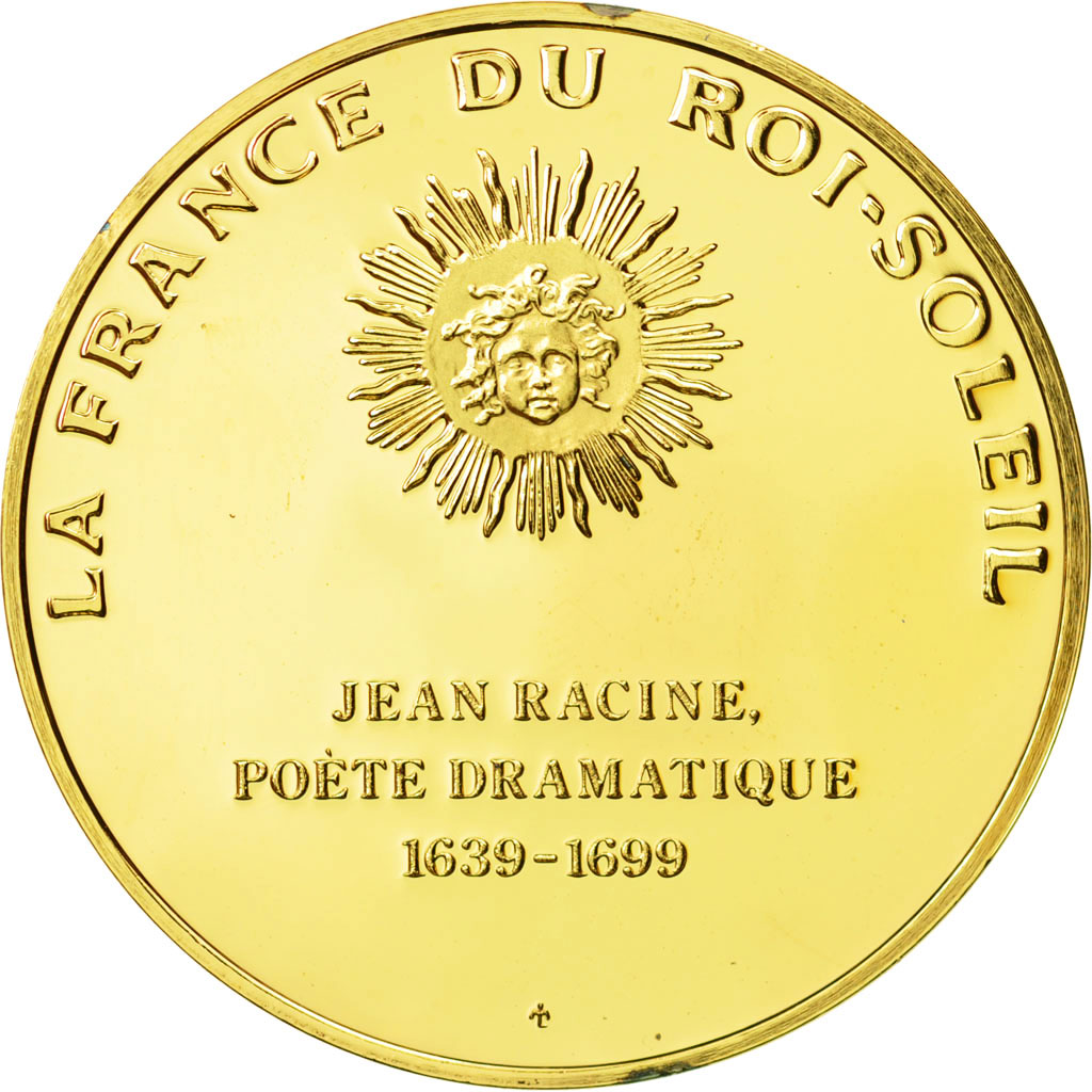 France, Medal, Jean Racine, Undated, MS(63), Vermeil