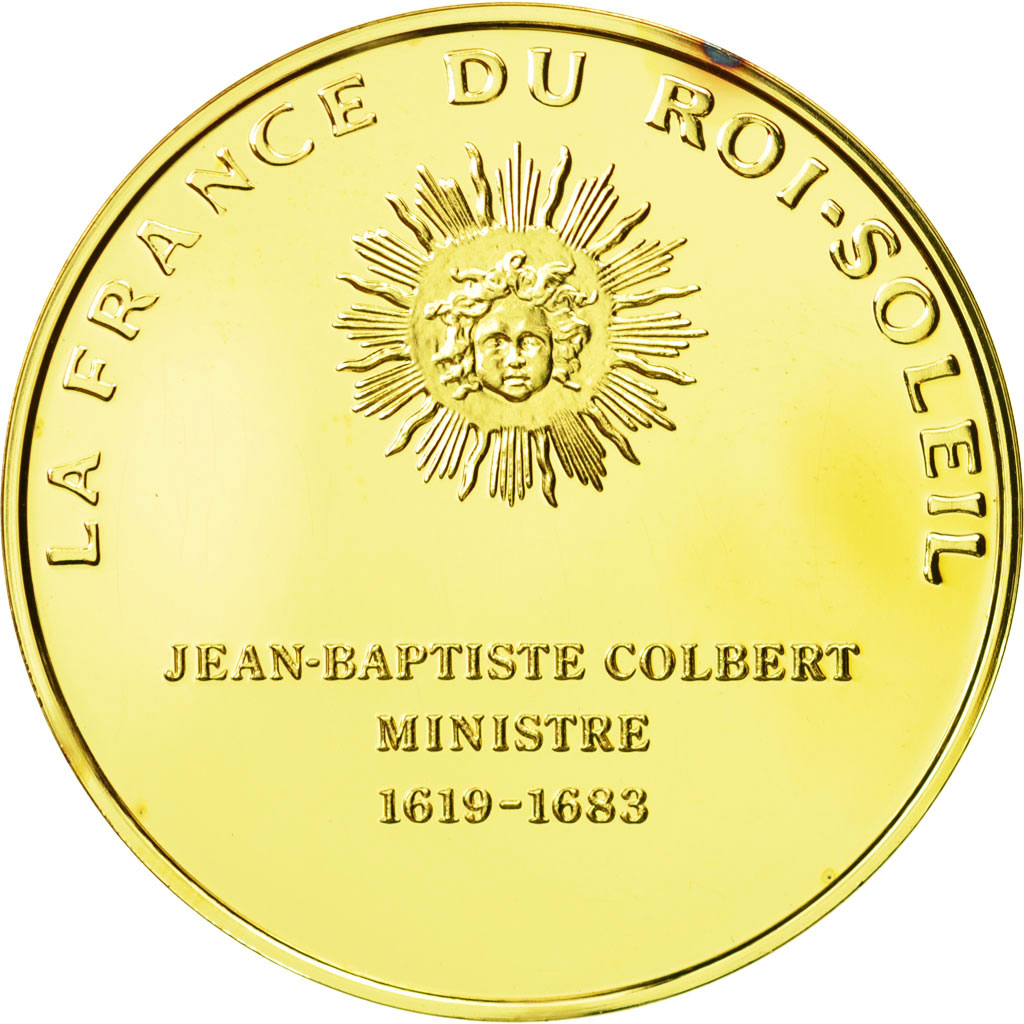 France, Medal, Jean Baptiste Colbert, Undated, MS(63), Vermeil