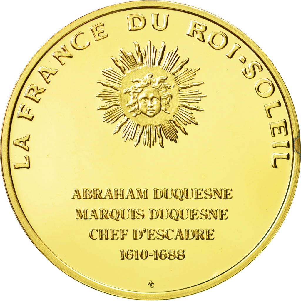 France, Medal, Abraham Duquesne, Undated, MS(63), Vermeil