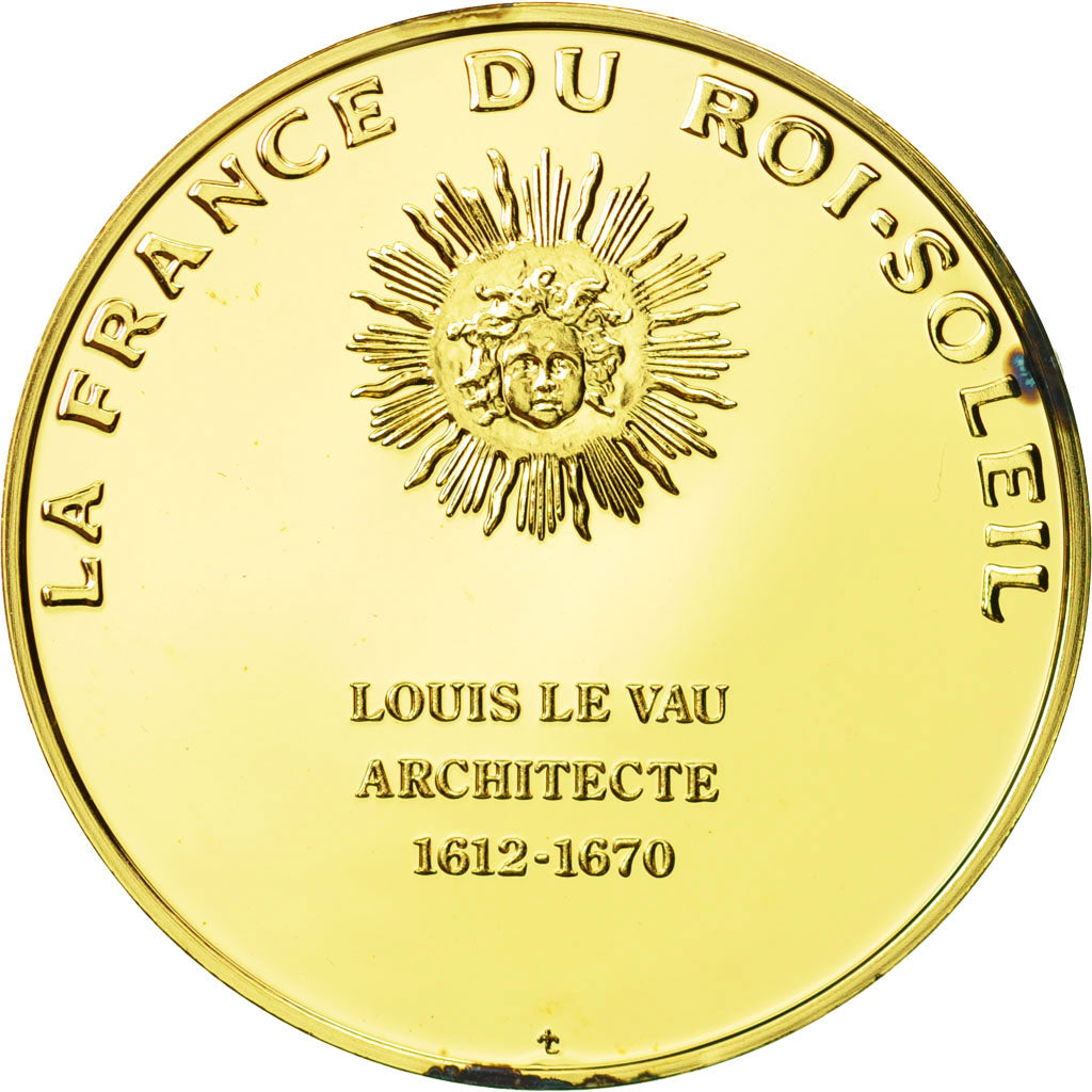 France, Medal, Louis Le Vau, Undated, MS(63), Vermeil