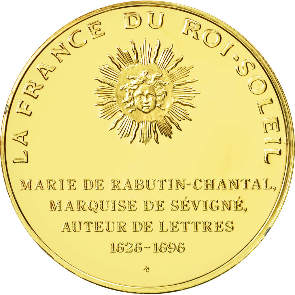 France, Medal, Madame de Sevigne, Undated, MS(63), Vermeil