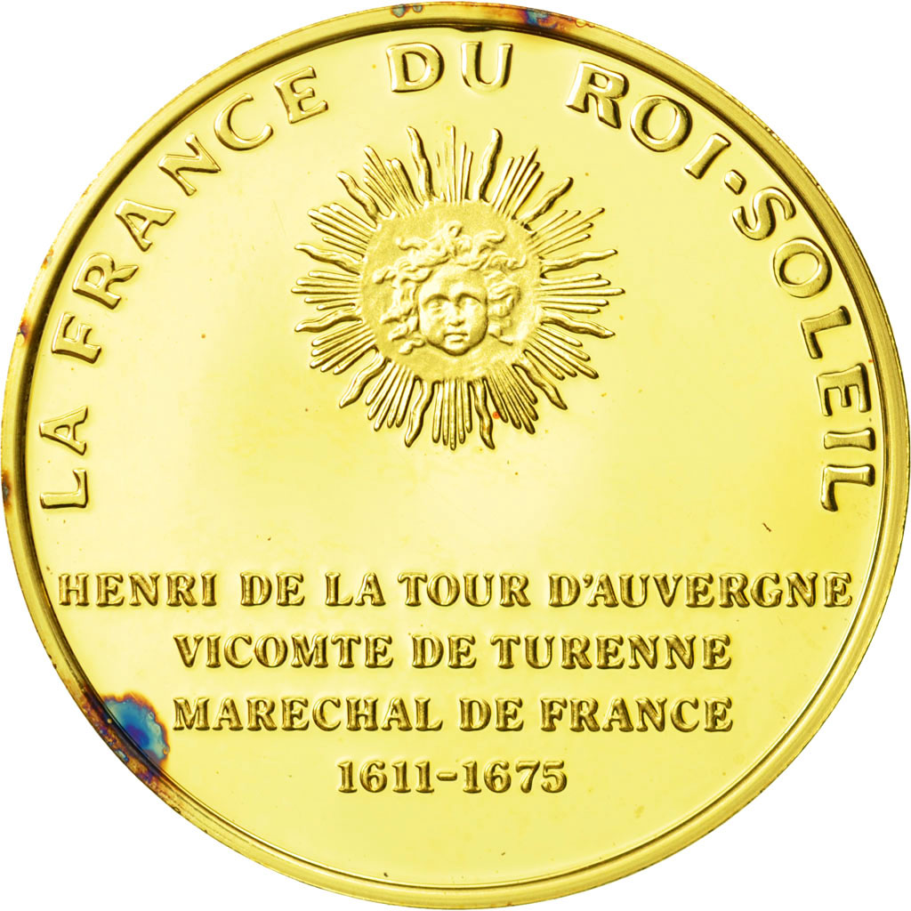 France, Medal, Turenne, Undated, MS(63), Vermeil